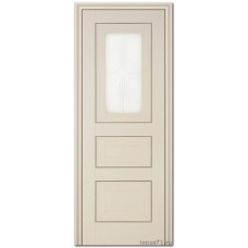 Экошпон дверь 26X (остекленная), цвет: Эш Вайт