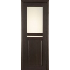 Ламинированная ПВХ дверь Аделина (остекленная), цвет: венге
