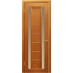 Ламинированная ПВХ дверь Елена-2 (остекленная), цвет: миланский орех