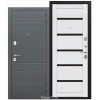 Входная дверь 10,5 см ЧАРЛСТОН Царга Белый глянец Венге